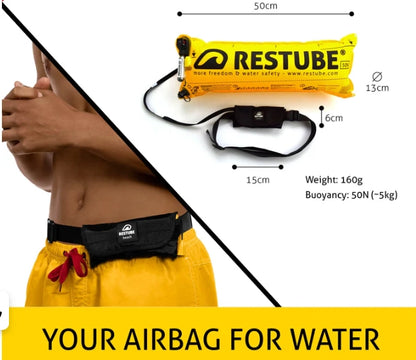 Oferta de chalecos salvavidas negros para playa Restube