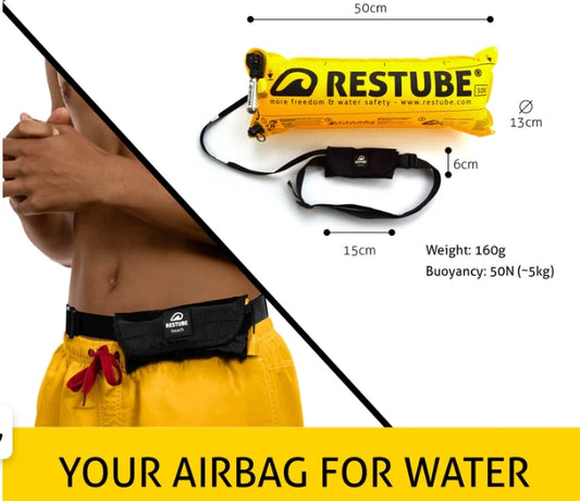 Oferta de chalecos salvavidas negros para playa Restube