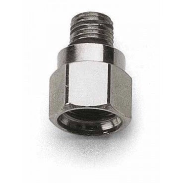 Conector Scubatech de 1/2 pulgada macho a 3/8 de pulgada hembra.