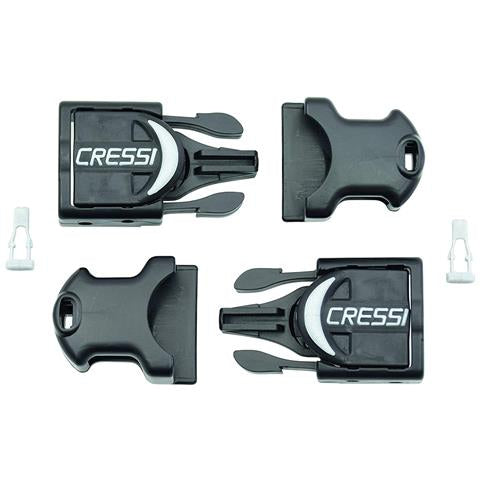 Fibbie Cressi per pinne Frog Plus e Reaction set x 2