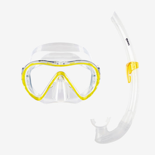 Máscara y tubo de snorkel Mares Kit Vento 411746SFRYLCL