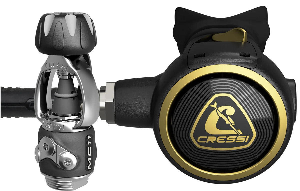 Cressi MC11 + Zen Oro + Zen Octopus SCUBA Regulators Set